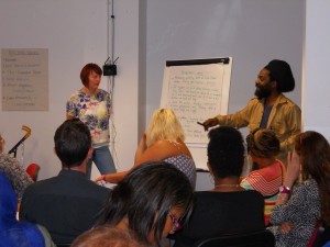 Trust for Developing Communities (TDC) Community Development Workers at 'All Our Voices' Event