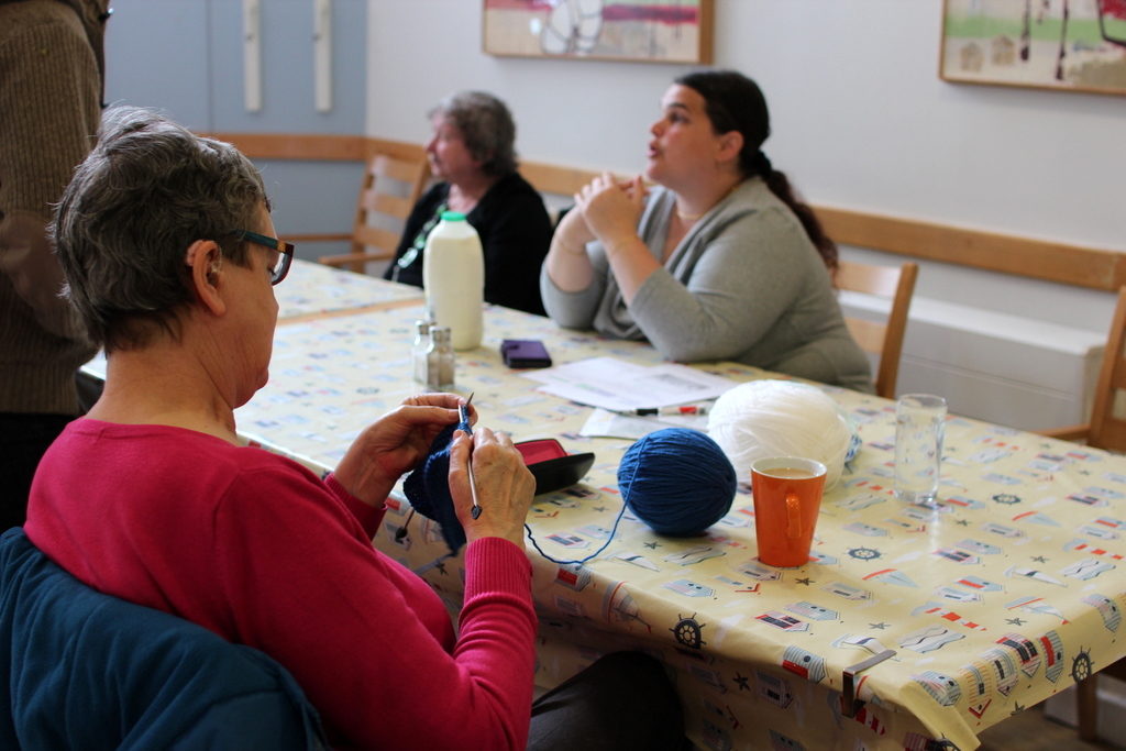 TDC Community Development Brighton New Larchwood knitting